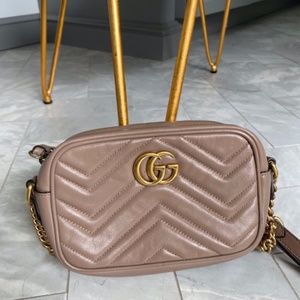 GG Marmont Camera Bag-Antique Rose